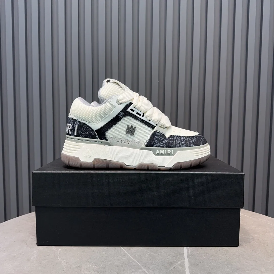 Men's shoes 💰660💰 AMIRI AMIRI trendy brand hot sale 🔥 Available all year round, couples 💑 Official website synchronization Imported fabrics 1⃣️ vs 1⃣️ replica, original factory special original sole, 35-45 (45. non-refundable)